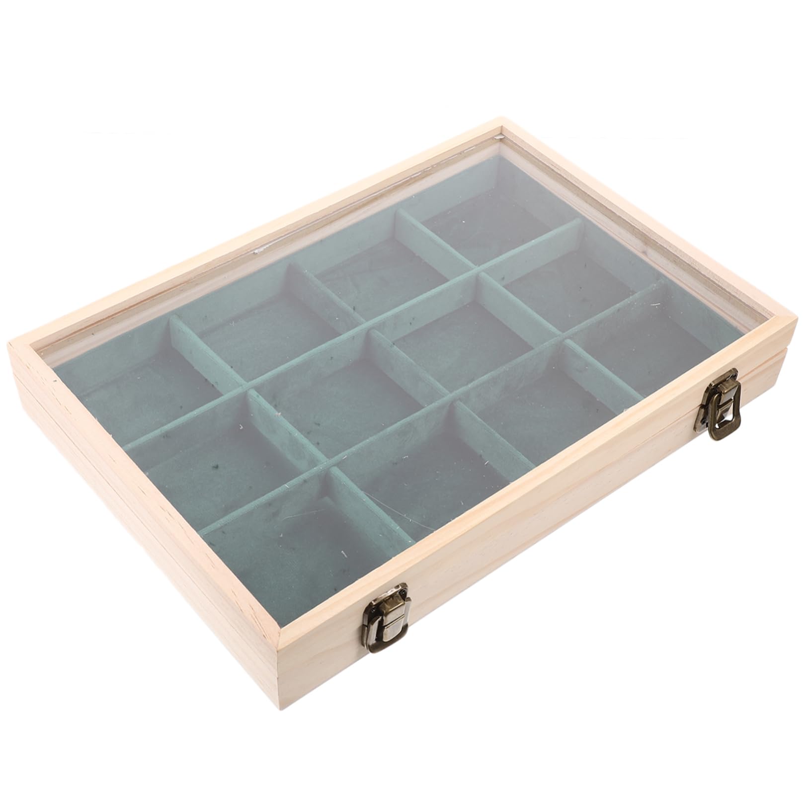 PRETYZOOM Boîte à Bijoux Organisateur Avec Couvercle Présentoir Transparent Pour Colliers Bracelets Boucles Oreilles Rangement Élégant à Compartiments Pour Maison Et Voyage