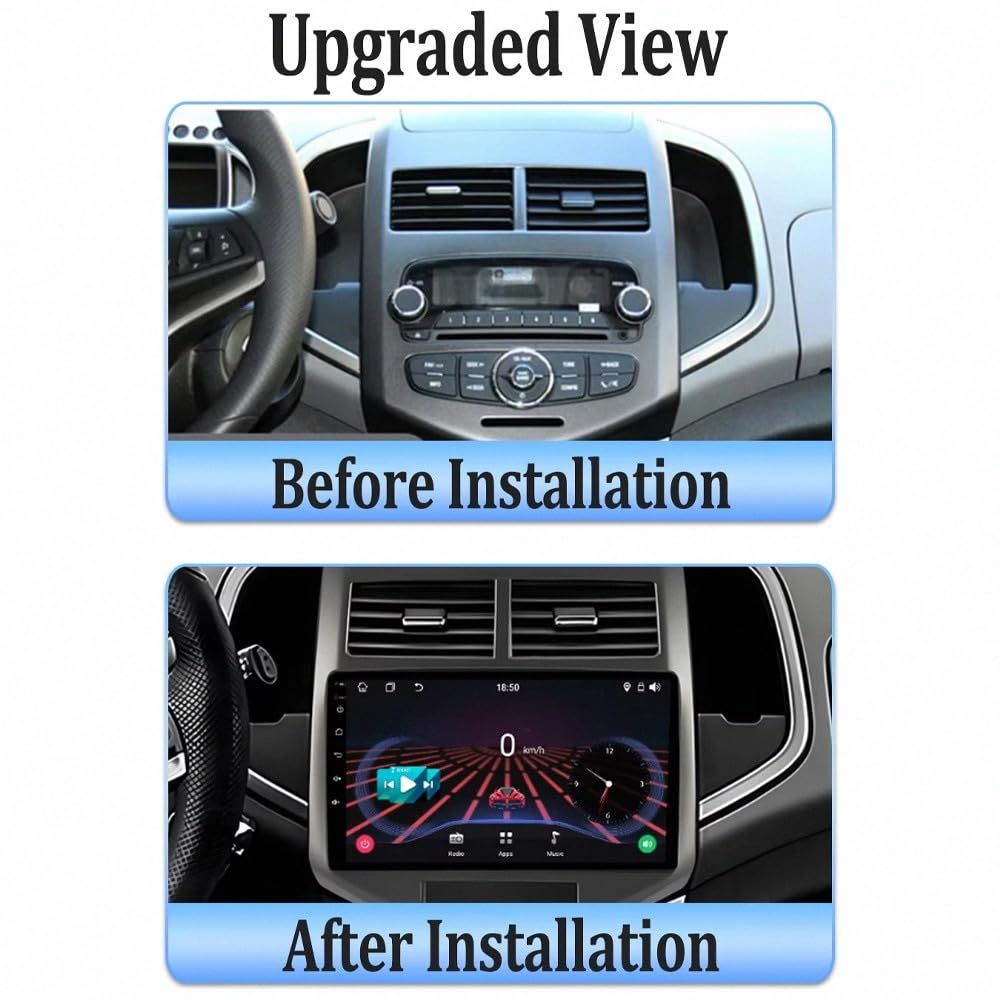 Radio Macchina Touch Screen per Chevrolet Trailblazer 2017-2019 Wireless Carplay Android Auto Stereo Auto Bluetooth Ips con Pantalla Táctil con Gps Navigatore/Swc/Mirror Link, 4 Nucleo 2G+32G