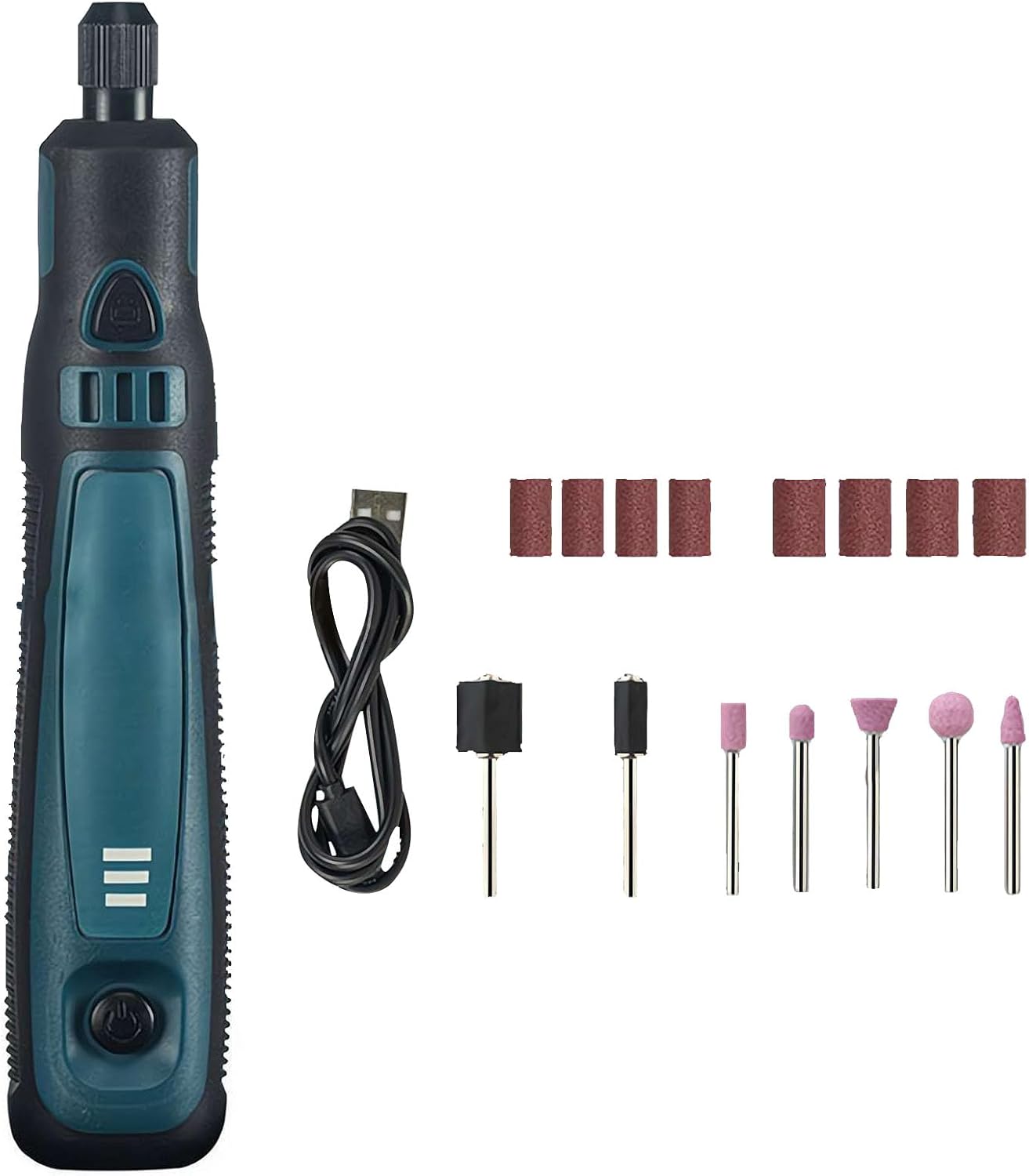 Light Weight Electric Carving Tool Grinder Set Rechargeable Rotary Tool for Engraving Woodworking Home Crafting Polishing Equipment