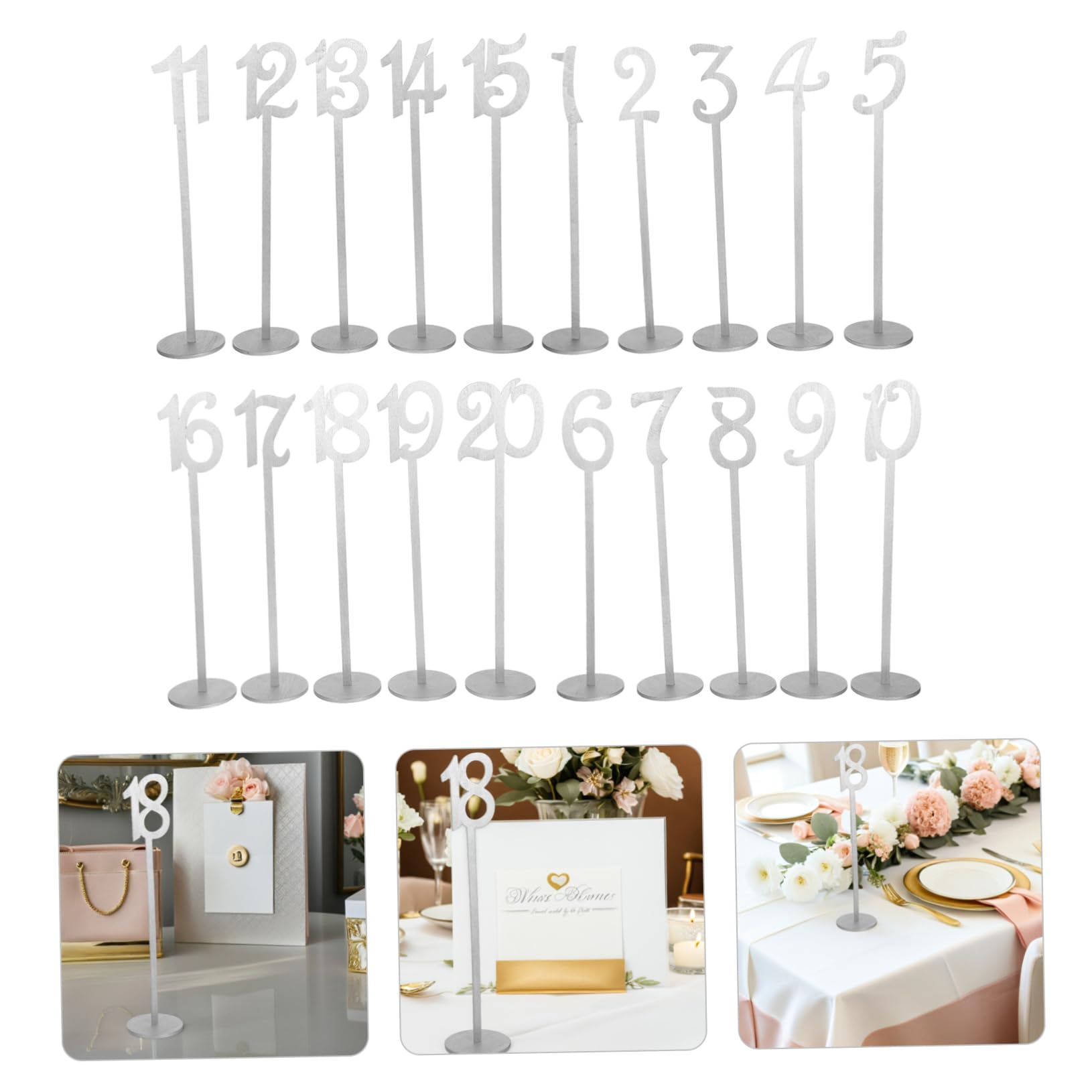 Da In Da 20 Pezzi Con Base Da Decorazioni Da Scrivania Accessori Per L'Assegnazione Dei Posti