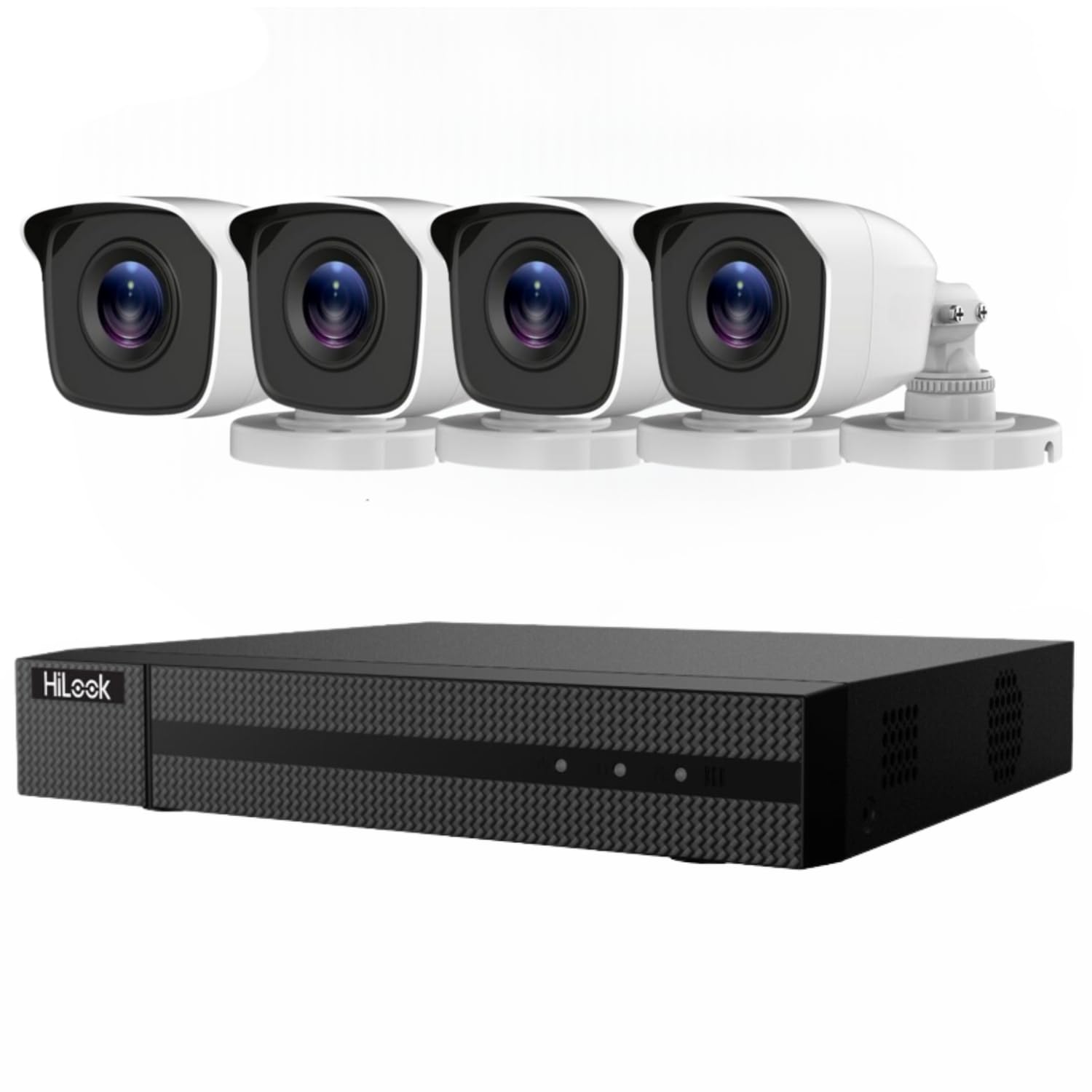 8 Channel Outdoor Security CCTV Camera System with Smart Human & Vehicle Detection, 3K Lite H.265+ DVR with 1TB Hard Drive and 4x 1080P Home Security Cameras, Email & APP Alert with Images (BULLET)