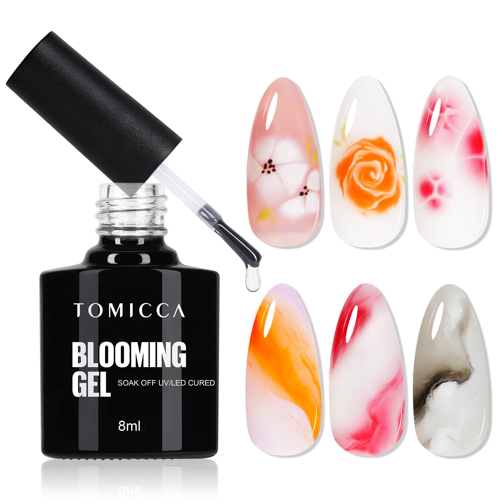 Amazon | TOMICCA ジェルネイル ブルーミング ジェルネイル 8ML クリア