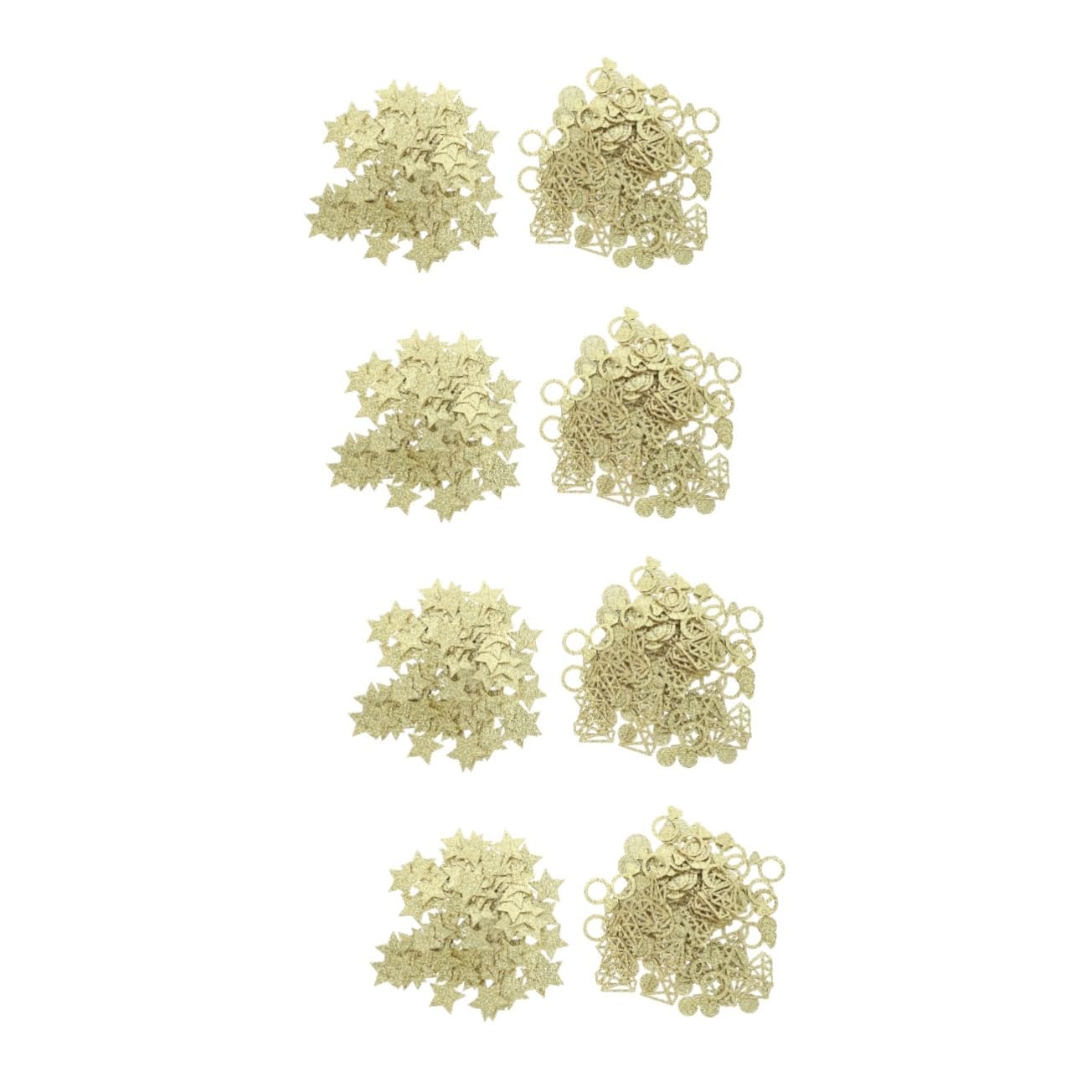 Gadpiparty 8confezioni Confetti Decorativi Carta Stelle Dorate Da Pacchi Per Matrimoni e Feste Decorazioni Eleganti e Facili Da Usare Per Celebrare Momenti Indimenticabili