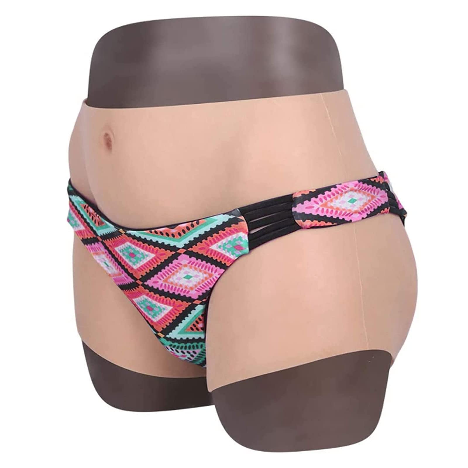 Bragas de Crossdresser de Silicona para Hombres Pantalones de Triángulo de Vagina Falsa Sexy para Drag Queen Transgénero Travesti(Color:Color 3)