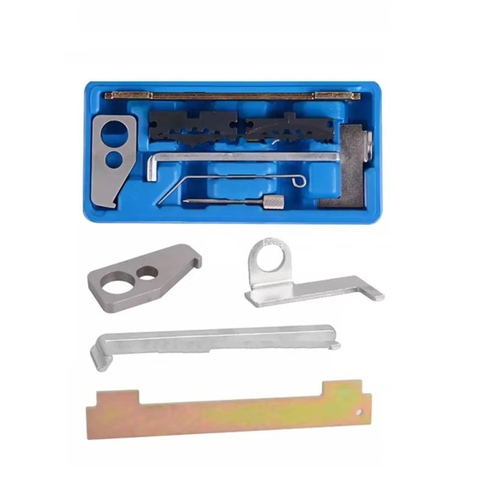 Set Strumenti Messa Fase Kit di Strumenti di Allineamento E Bloccaggio della Fasatura del Tenditore Dell'albero A Camme da Compatibile con Alfa per Romeo per più Modelli 1.6L 1.8L 16 V