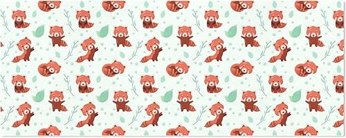 Miniatura 1 de Papel de regalo de pandas rojos lindos rollo de papel de regalo 58 x 22.5 pulgadas (3 rollos)