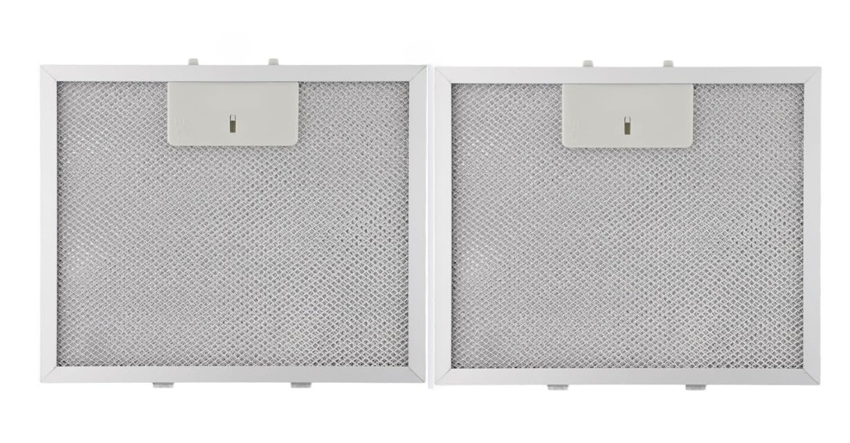 StarRing Filtro de campana extractora de malla de 210 x 250 x 9 mm para campanas extractoras de 5 capas de filtración de grasa, accesorios de filtro de aluminio plateado (2 unidades)