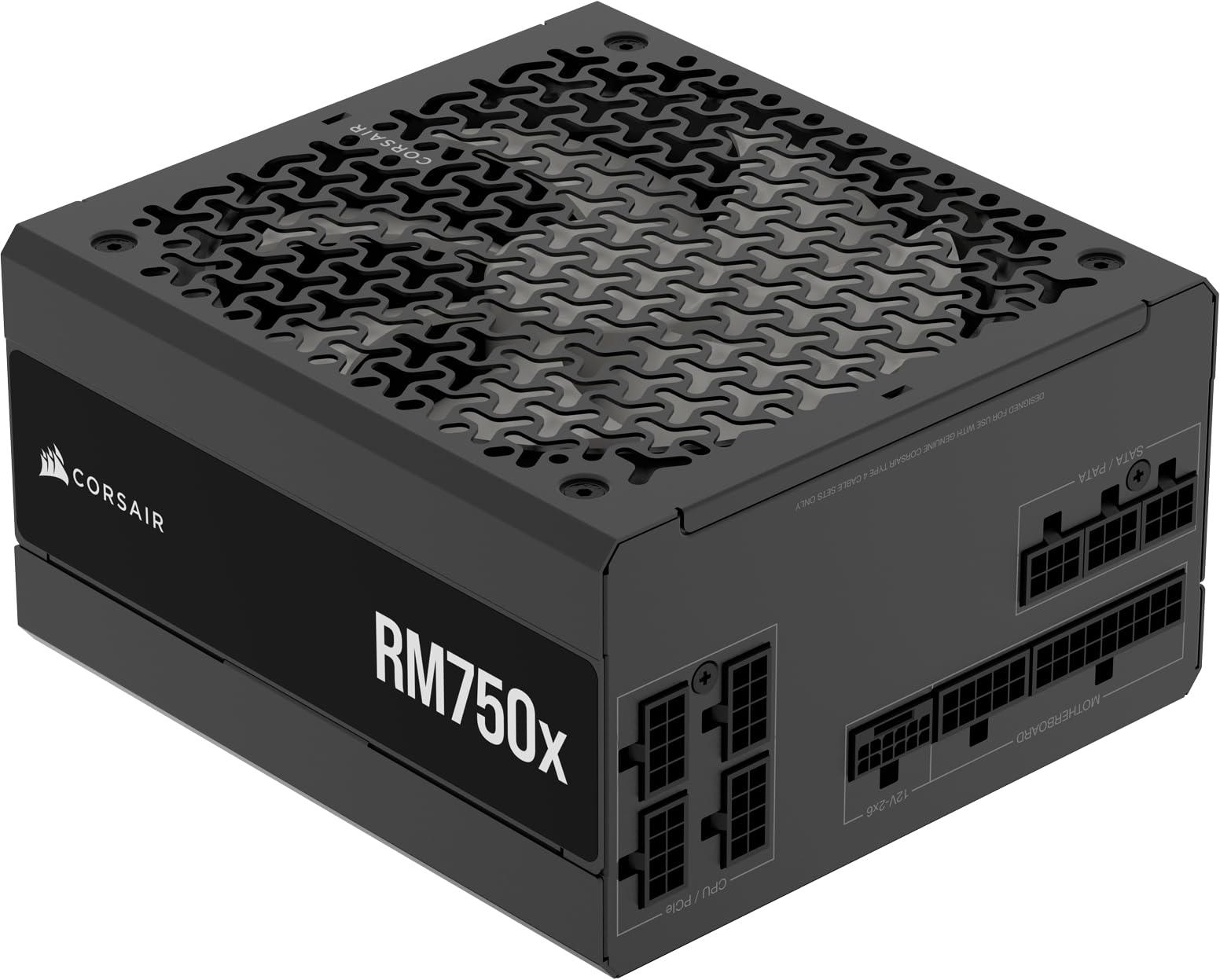 CORSAIR RM750x ATX 3.1 PCIe 5.1 Ready Fully Modular 750W Power Supply – Low-Noise, Cybenetics Gold Efficiency, Native 12V-2x6 Connector –...