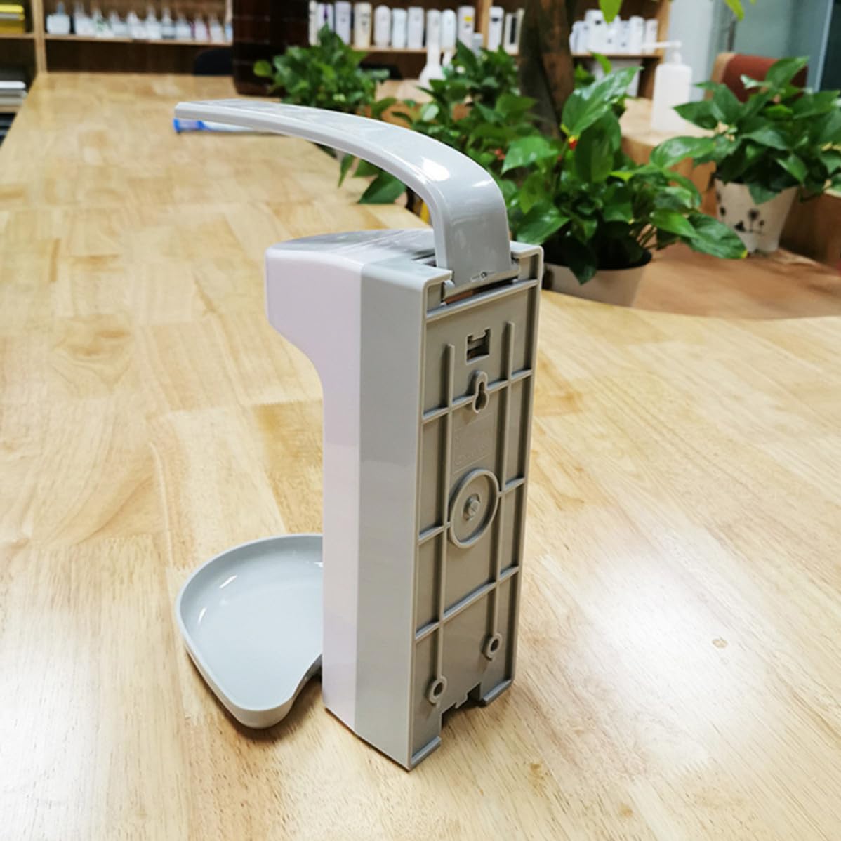 Dispensador de jabón de Pared Dispensador de jabón líquido con accionamiento Mediante el Codo 500 ml para baño o Cocina