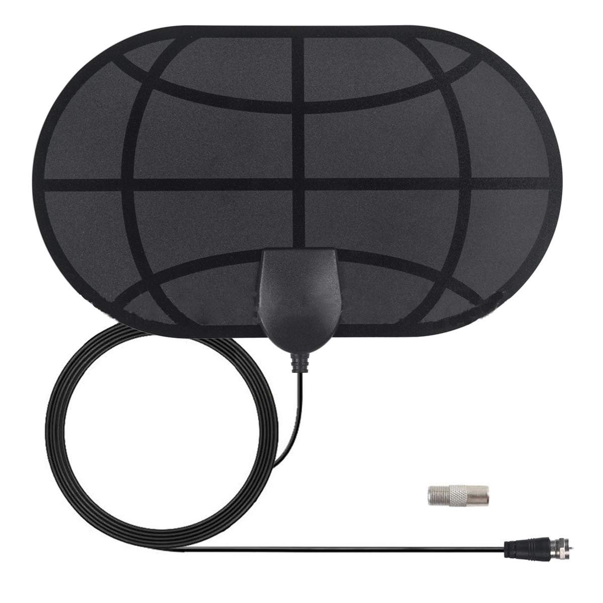 DollaTek Mini antena telewizyjna cyfrowa 50-milowy wzmacniacz sygnału F-TV kompatybilna z HDTV wewnętrzna antena 4K DVB-T2-ATSC