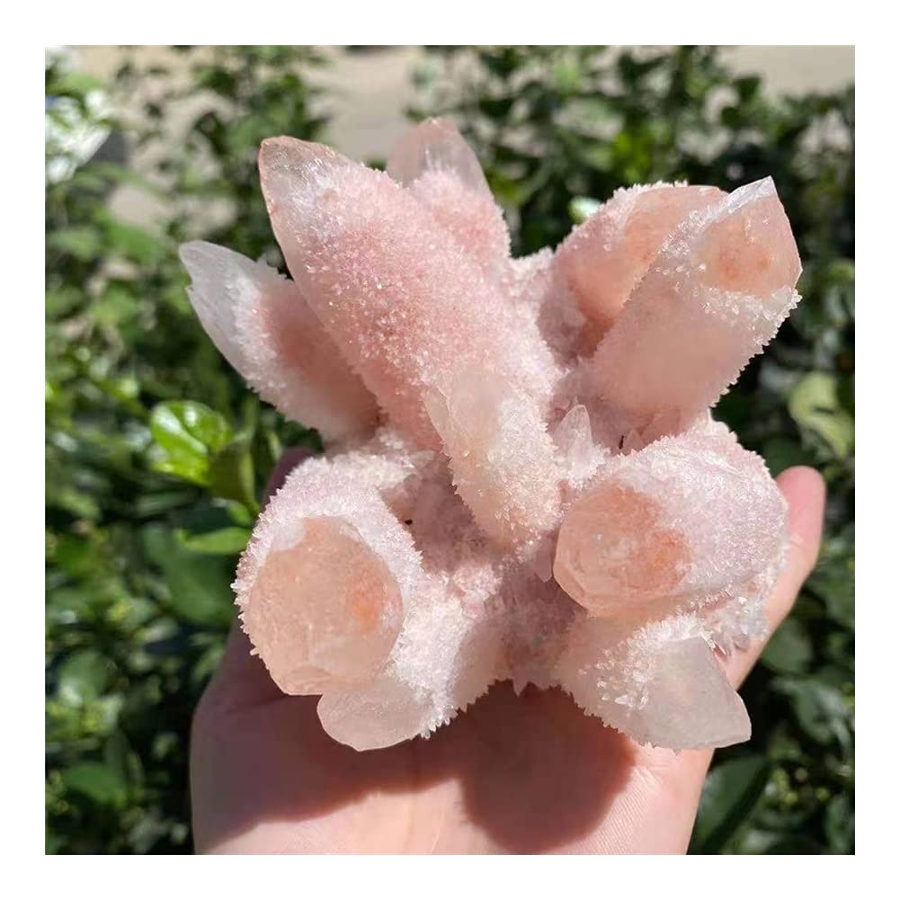 Amazon.co.jp: 天然水晶原石工芸品天然美しいピンク水晶