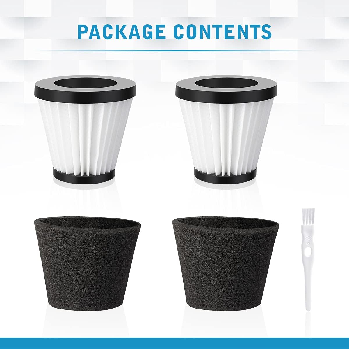 LANMU Replacement Filter Compatible with Dirt Devil SD30025B Scorpion Handheld Vacuum Cleaner Style F117, Compare to Parts AD40117 (2 Pack) -