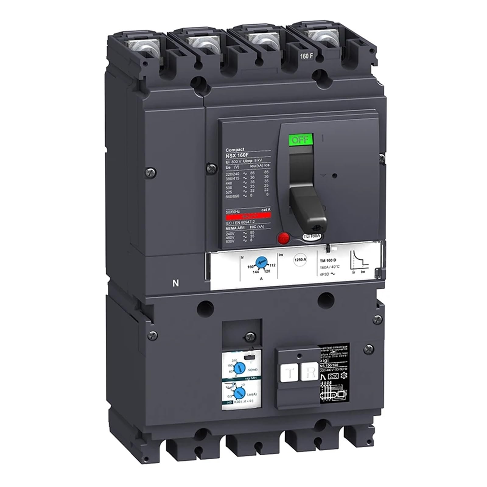 Amazon.com: IJPDXOLBQ LV430941 MCCB Vigi MH NSX160F TMD 125A