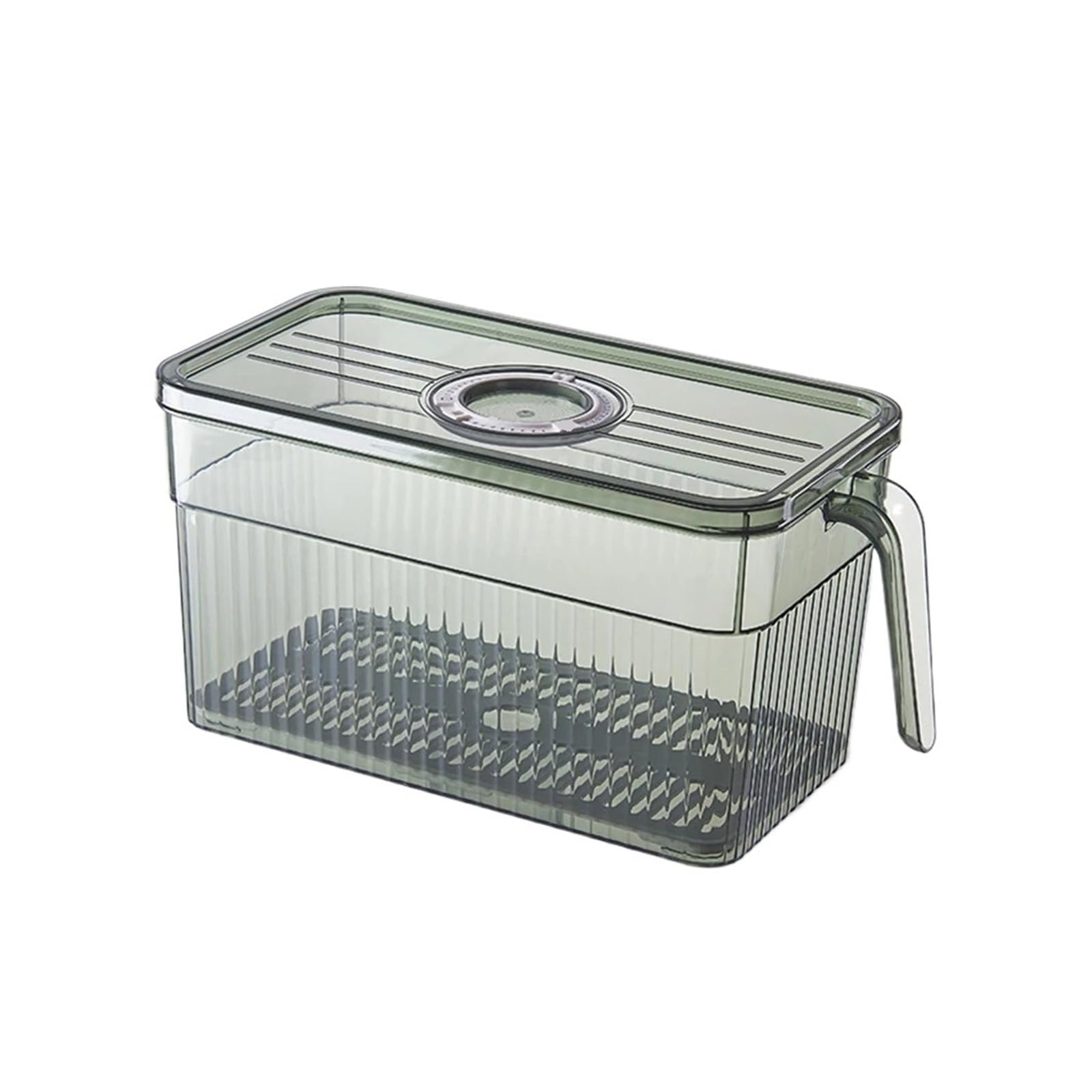 Cajas De Almacenamiento For Frigorífico Y Congelador,Organizadores For Frigorífico | Organizadores for nevera, contenedores de almacenamiento de cocina con tapa for registrador de tiempo(Green)