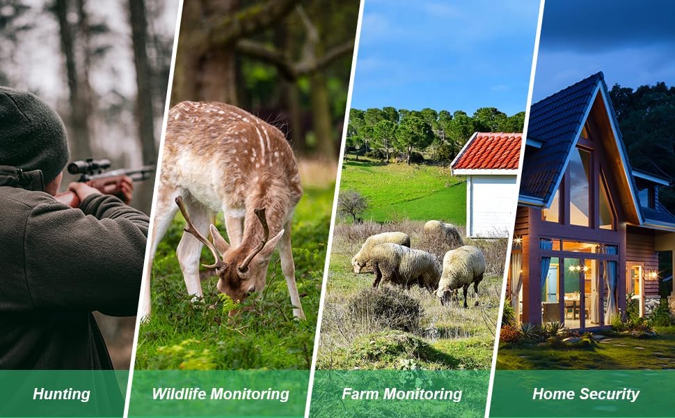 Miniatura 6 de Cámara de rastro - Cámara de caza 4K 32MP 0.2s Tiempo de disparo Cámara de rastro de ciervos Cámara infrarroja visión nocturna IP67 impermeable