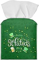 Vista 33 de Caja de pañuelos de jirafa de girasol, soporte cuadrado de pañuelos para baño, soporte de papel higiénico, accesorios de escritorio, organizador