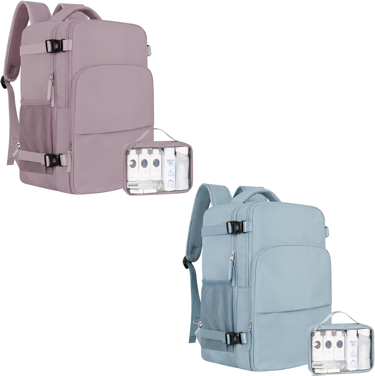 Sinaliy Travel Backpack, Personal Item Size Airline Approved, Backpack with Multi-Pockets, College Backpack Bag, Waterproof Carry On Business Backpack