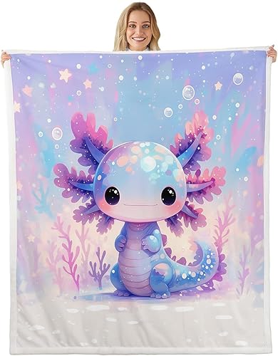 Miniatura 35 de Butterfly Flannel Blankets,White Daisy Flowers Rustic Garden Fleece Blanket for Room Decor,Romantic Blue Sky Spring Blooming Floral Throw Blanket