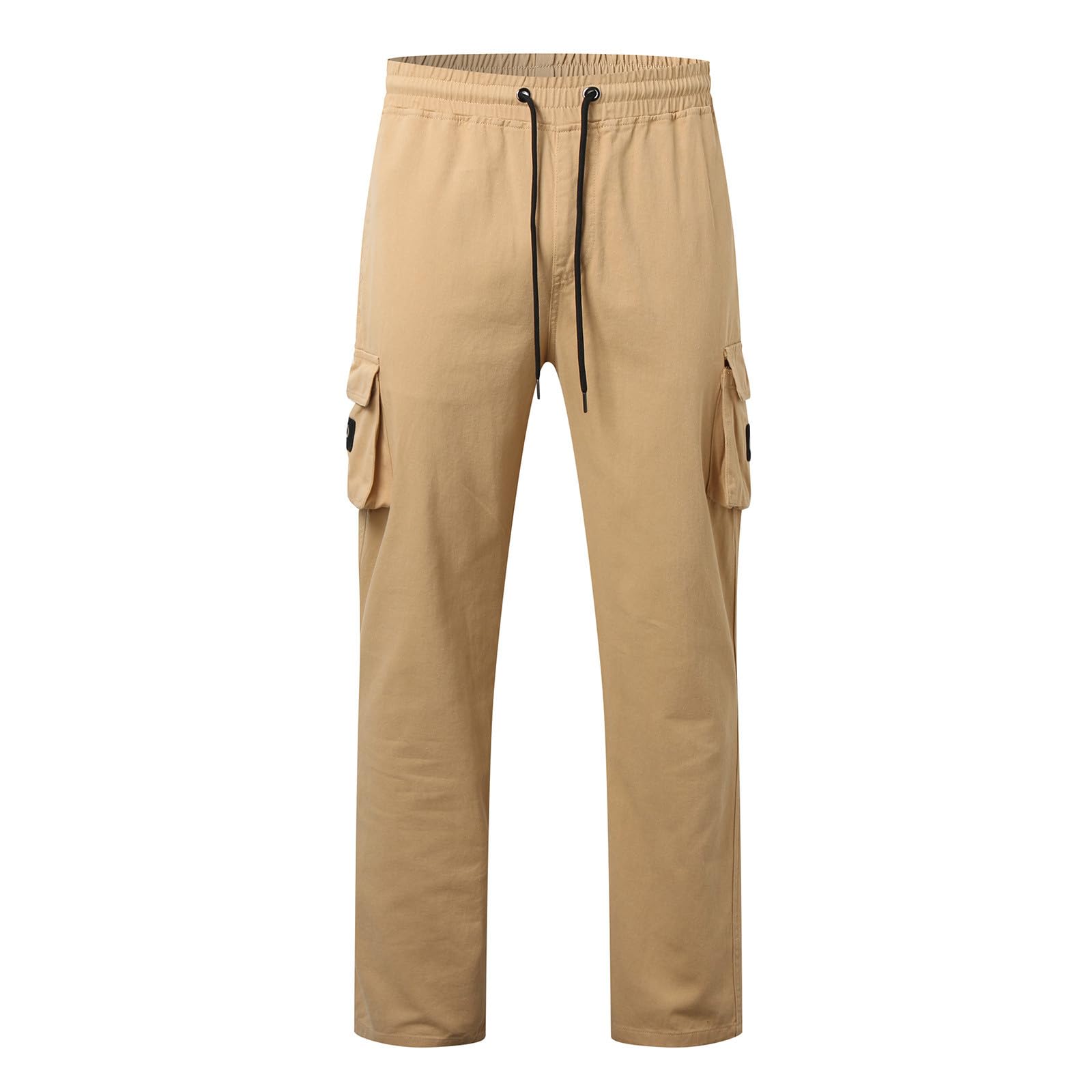 Generisch Pantalones cargo resistentes para hombre con muchos bolsillos, pantalones de trabajo informales de estilo militar, cómodos pantalones de algodón para exteriores