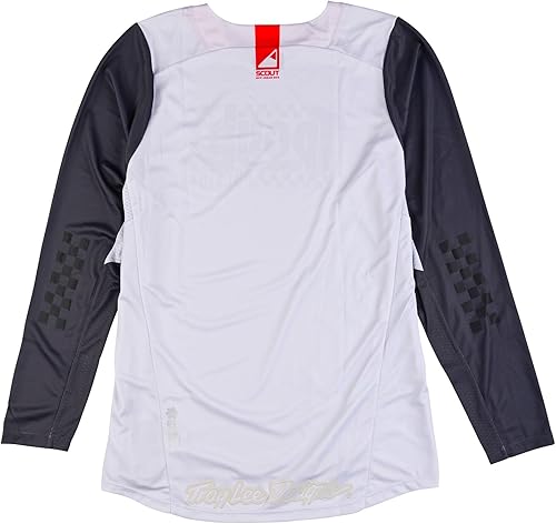 Miniatura 7 de Troy Lee Designs Offroad Motocross Dirt Bike ATV Motocicleta Powersports Racing Camiseta para hombre, Scout GP, Blanco