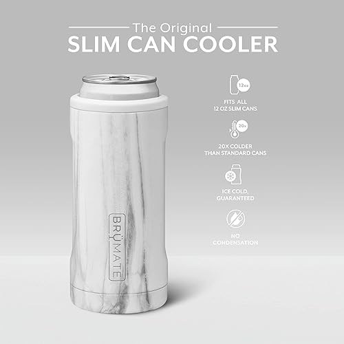 Miniatura 2 de BrüMate Hopsulator Slim - Enfriador de latas aislado, para latas delgadas de 12 onzas, soporte para bebidas de acero inoxidable aislado, para