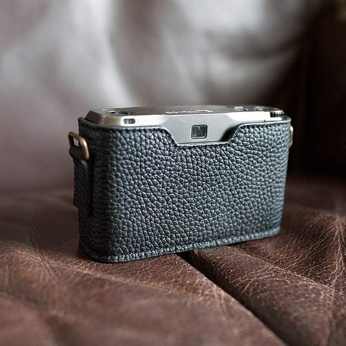 Amazon.co.jp: Funper Contax T2 専用 ブルタイプ 本革 ボディケース