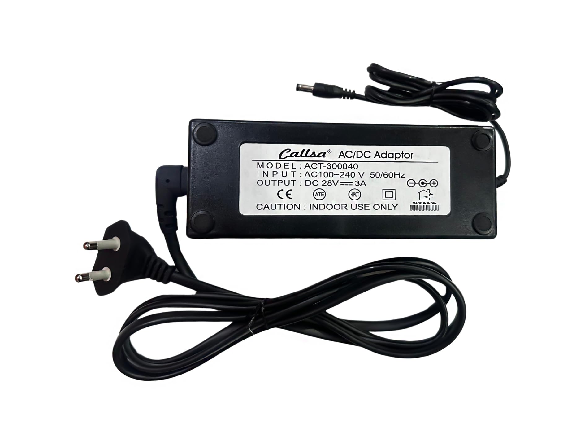28V 3Amp Adapter Power Adapter, Power Supply, Its Suitable for Electronics Items, Gadgets Up to 28Volt 3Amp (Input : 220V-50Hz 50Ma Output 28 Volt 3 Amp)