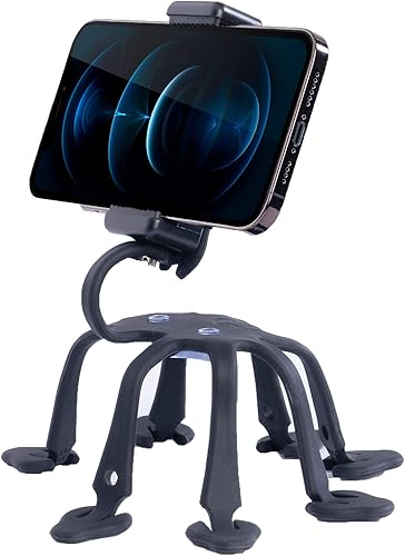 WixGear Trípode de pulpo para teléfono celular, soporte universal para teléfono inteligente, trípode de pulpo, 8 patas para todos los teléfonos