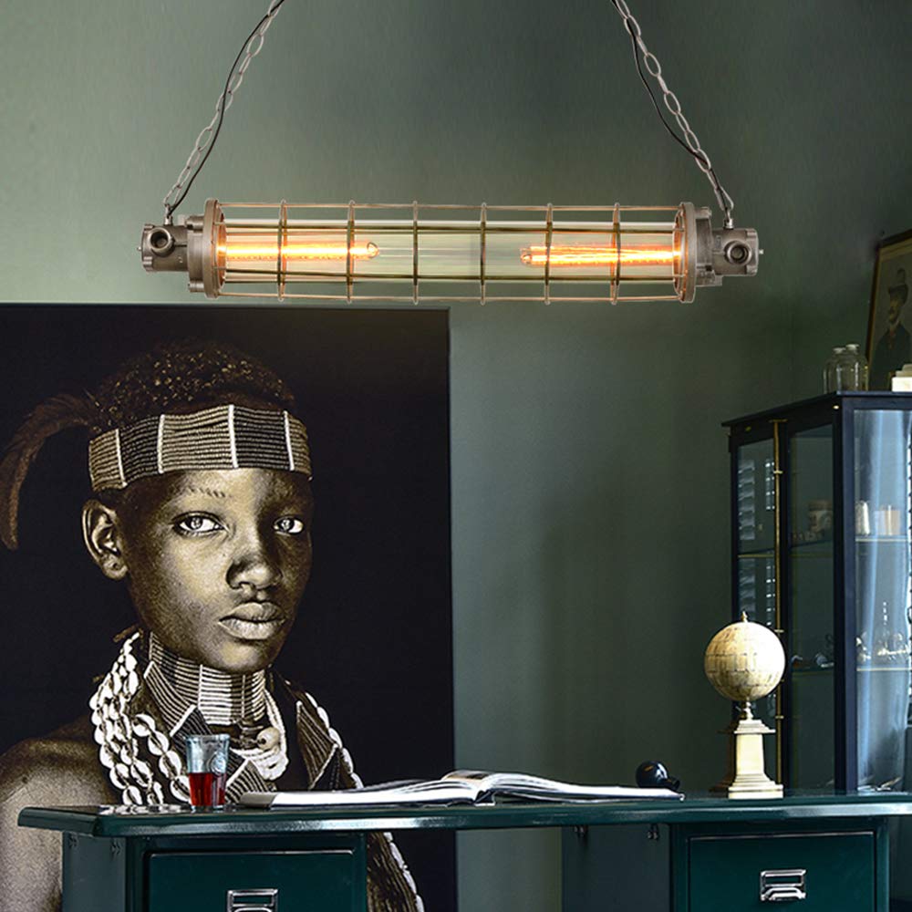 Żyrandol w stylu retro Materiał metalowy Latarnia Shade Nowoczesna przemysłowa lampa wisząca Nadaje się do salonu Retro Jadalnia do nauki Comfortable anniversary