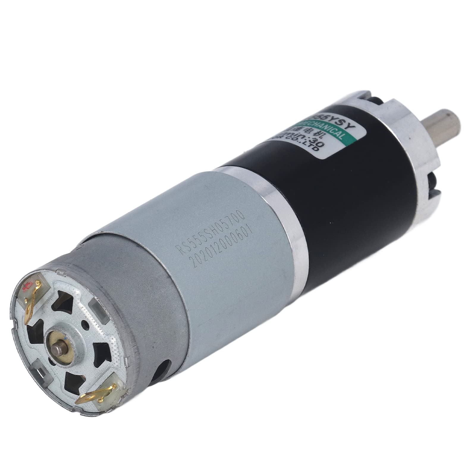 DC 12V Mini Motor, Geared Motor Corrosion Resistant 15W 0.15A CW and CCW 34KG.CM Large Torsion for Automation Devices (30r/min)