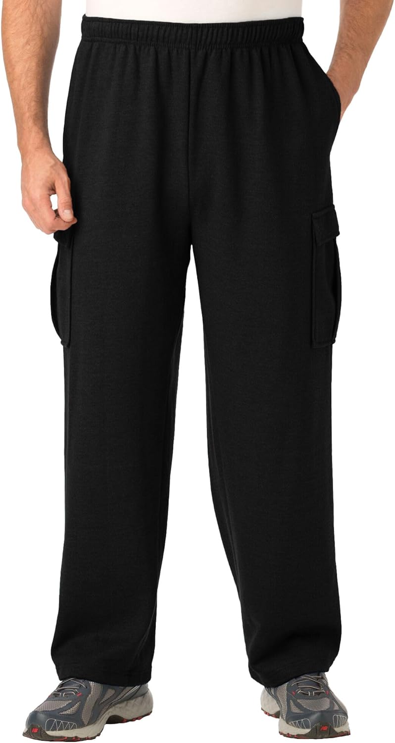 KingSize Men's Big & Tall Fleece Cargo Sweatpants