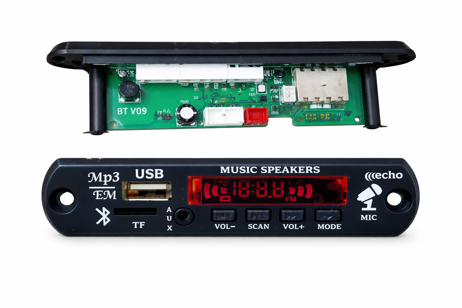 Digital Stereo Bluetooth Audio Module, MP3/FM Player with Remote, USB/SD/AUX Support