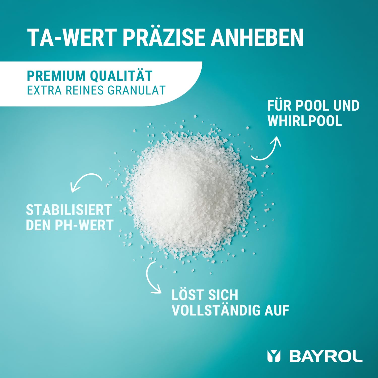 BAYROL e-Alca-Plus Granulat zur pH-Wert Korrektur niedriger Alkalinität 5 kg