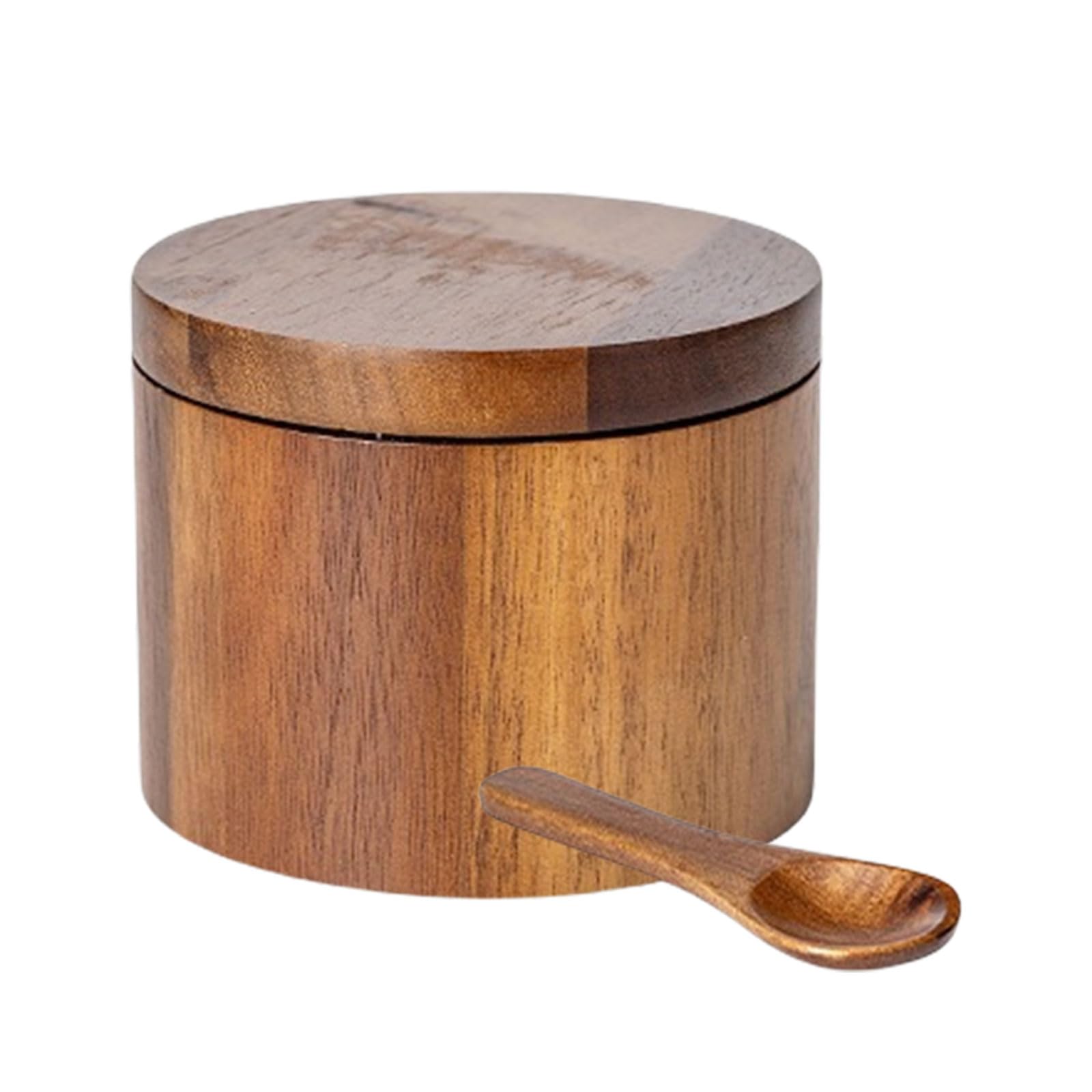 Xinsheinelry Decorative Seasoning Container Artistic Crafted Wood Spices Canister Holders for Cooking Use in Dining Setting Kitchen Decoration Accessory