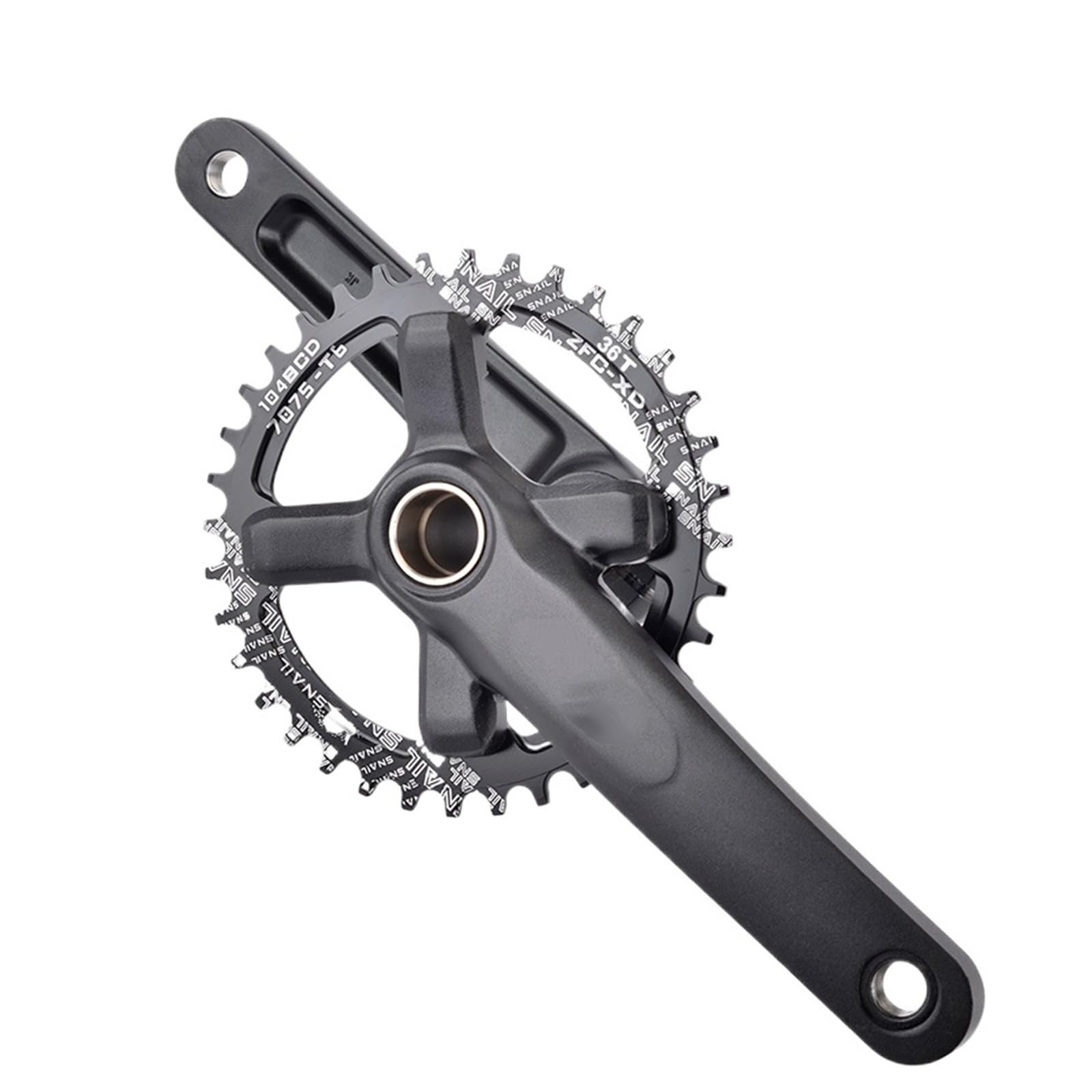Compatible con el Juego de bielas XT 104BCD MTB de 170/175 mm, Redondas/ovaladas, de 32T, 34T, 36T y 38T, de aleación de Aluminio con pedalier/728 (bielas BB de 36T, 175 mm).