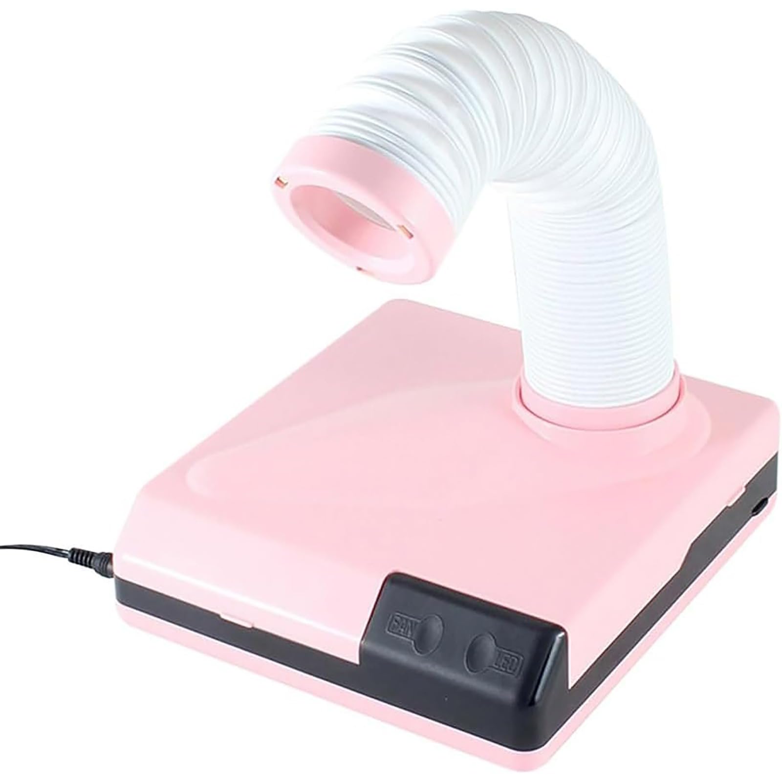 Macchina per raccogliere polvere per unghie, professionale, con 3 luci LED, forte aspirazione, basso rumore, per lucidatura unghie acriliche
