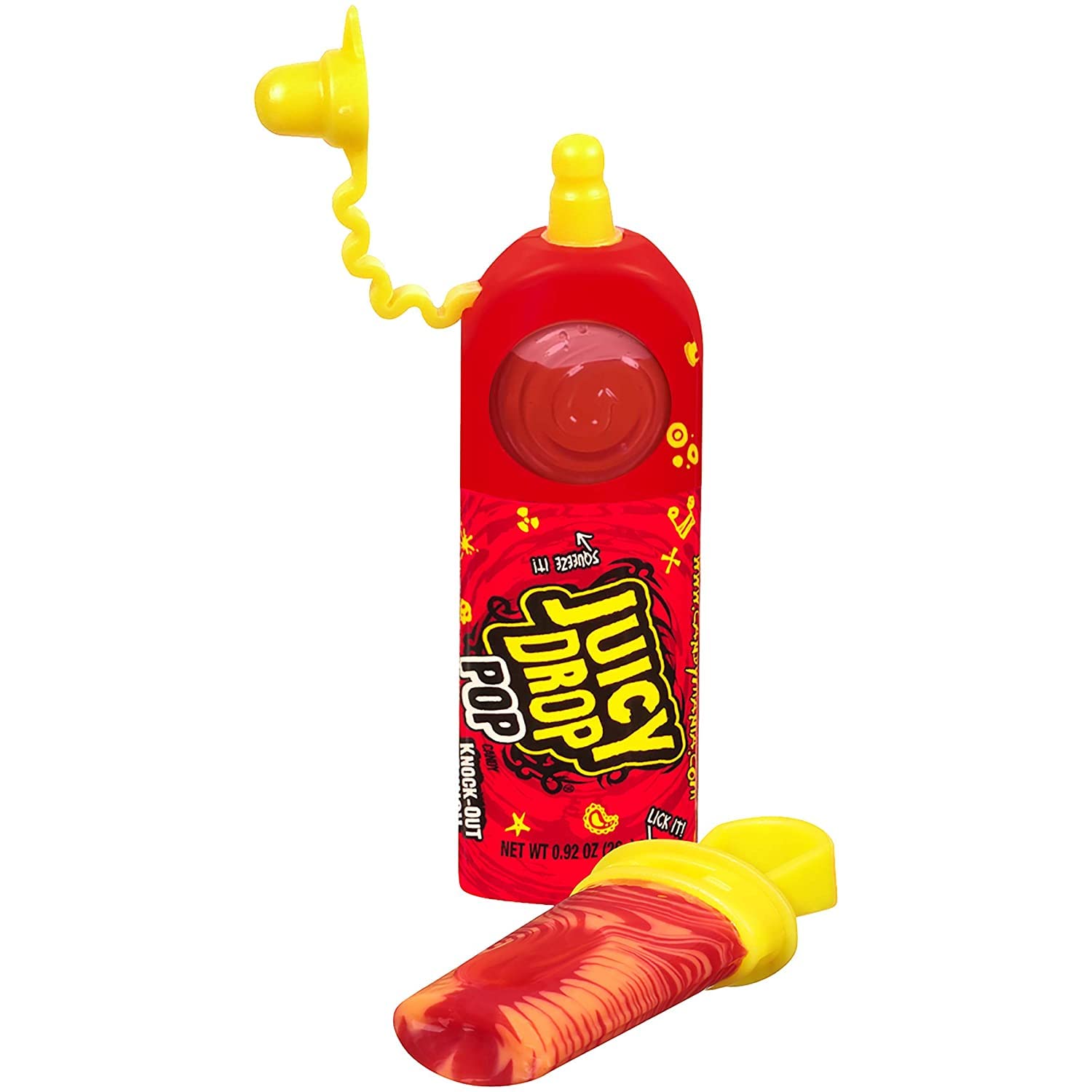 Buy Bazooka Juicy Drop Pop Sweet & Sour Liquid Lollipops, Assorted Flavors Variety Pack 4