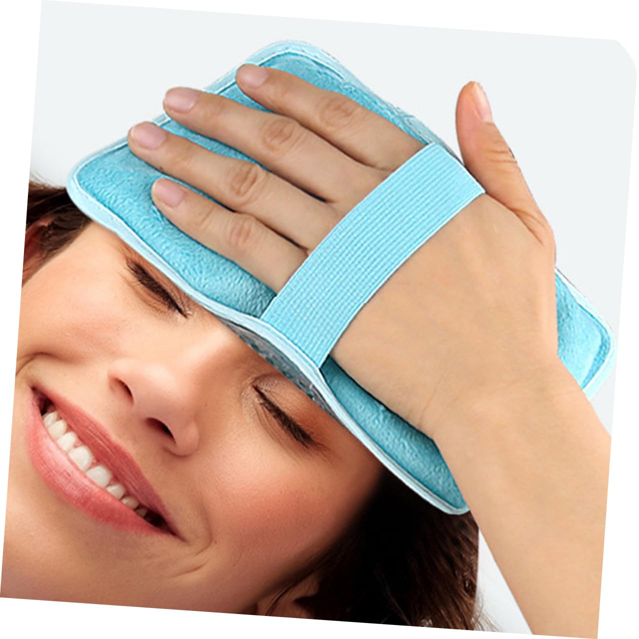 Wiederverwendbare Gel Kühlkompressen mit Pvc Material und Verstellbarem Trägerdesign für Kopf und Schultern 3 Stück Kälte und Wärmepackungen