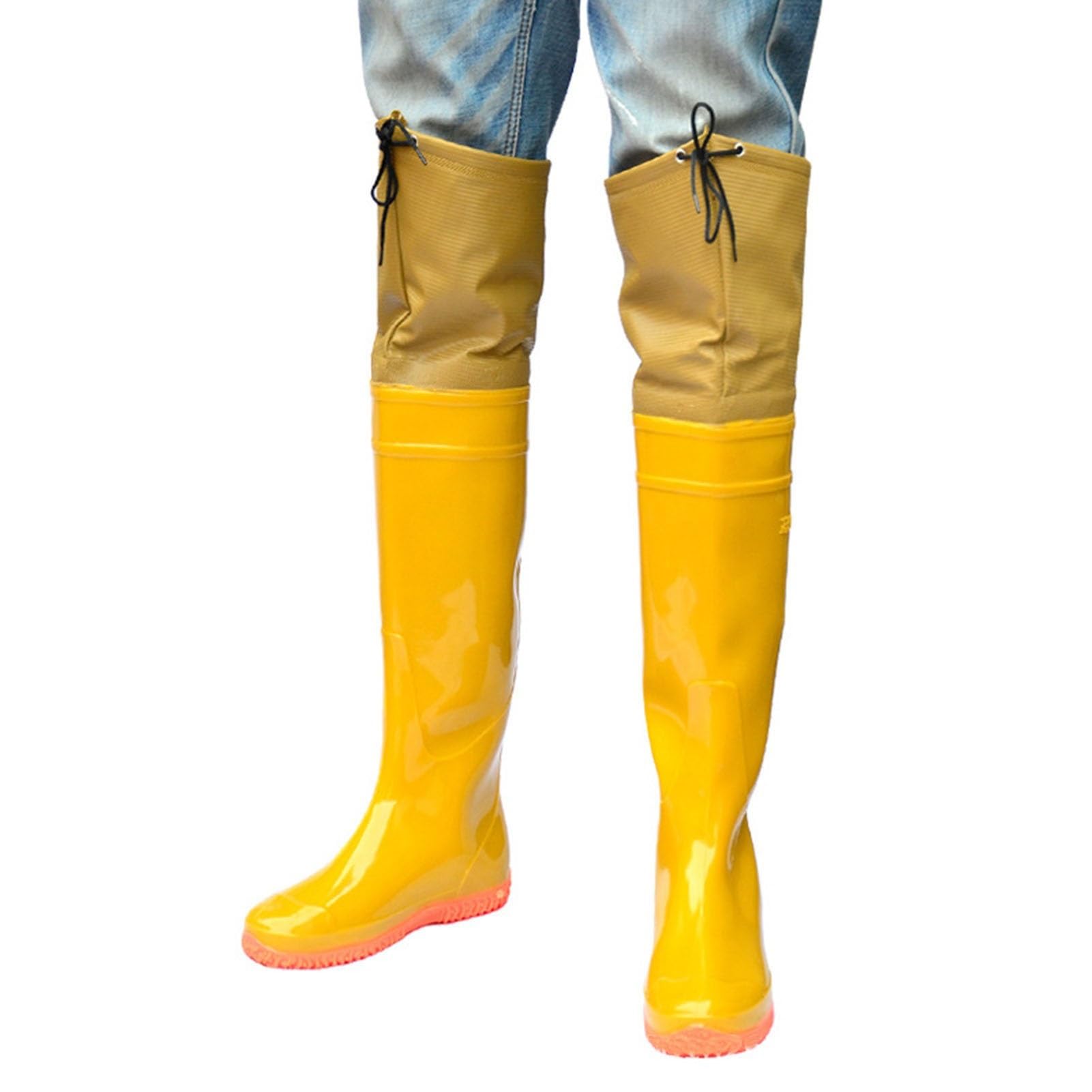 Watstiefel Watstiefel Für Herren Und Damen, Für Angeln Und Jagen, Leichte wasserdichte Hüftstiefel Aus PVC, Für Den Außenbereich, Kniehoch, 60 cm
