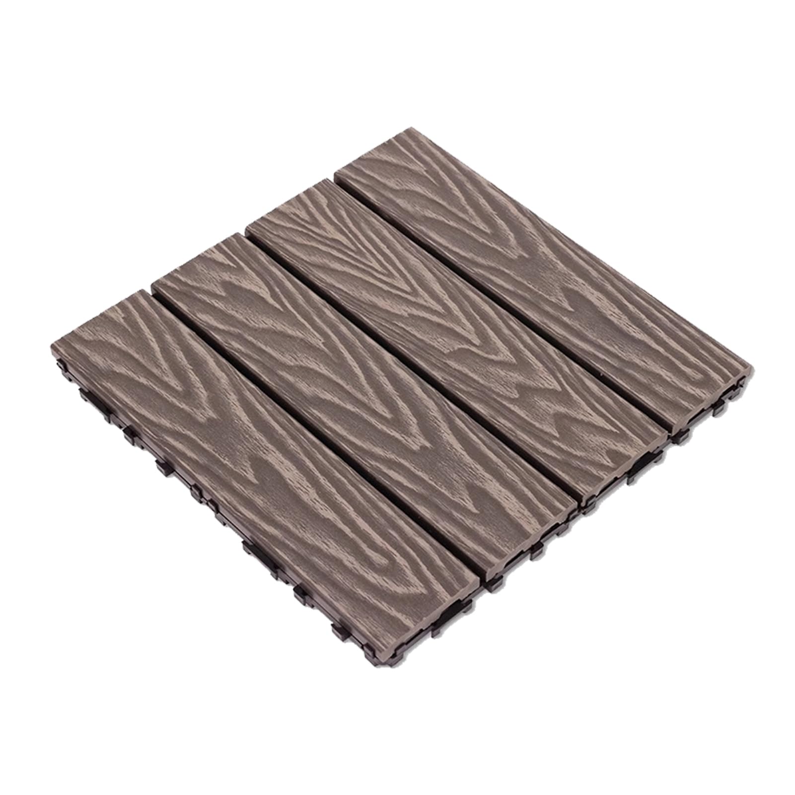 Baldosas de cubierta entrelazadas compuestas madera y plástico