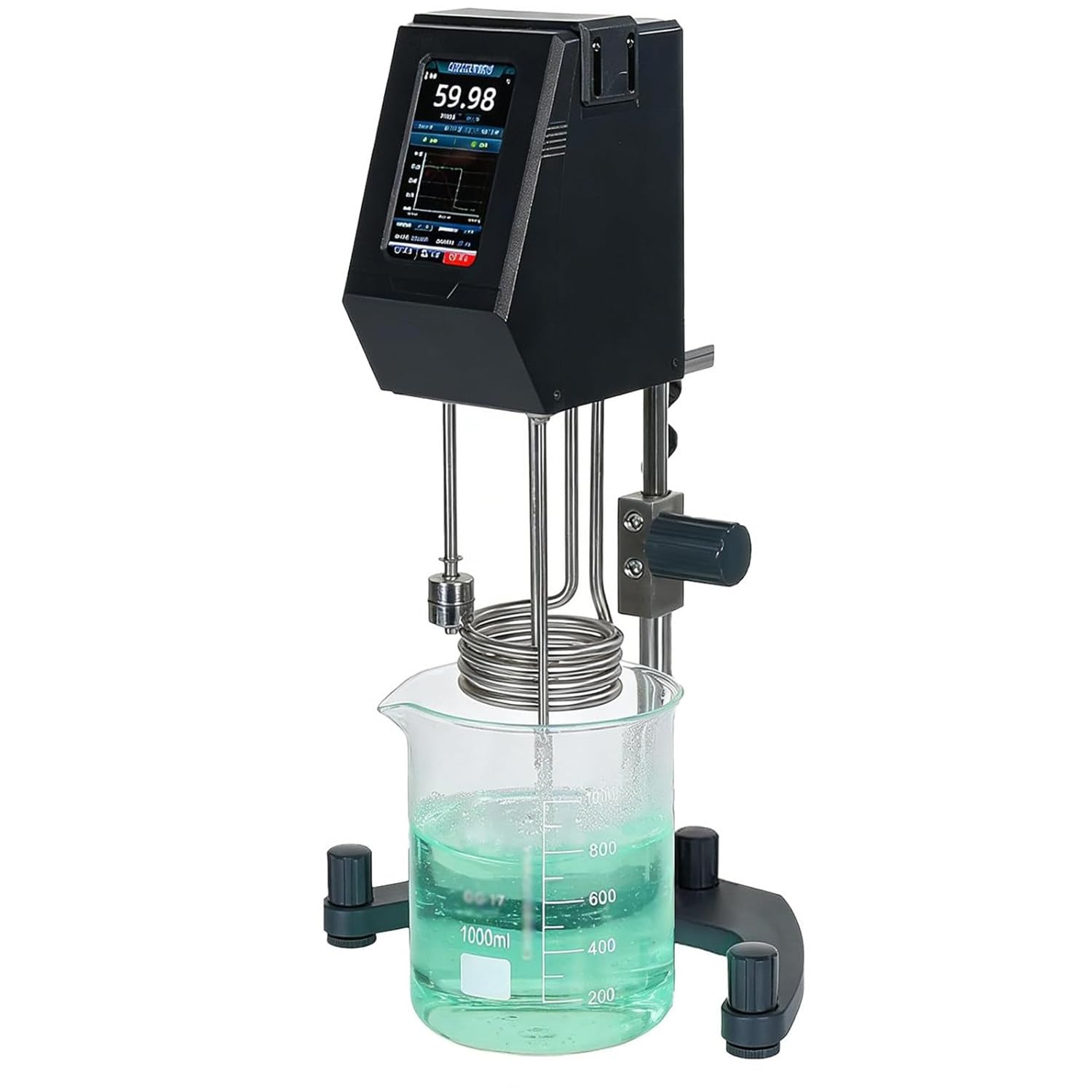 Agitatore Elettrico da 30 Litri, Miscelatore da Laboratorio da 1250 W, velocità Regolabile da 260 a 2300 Giri/Min, per Uso in Laboratorio, Chimico E Cosmetico