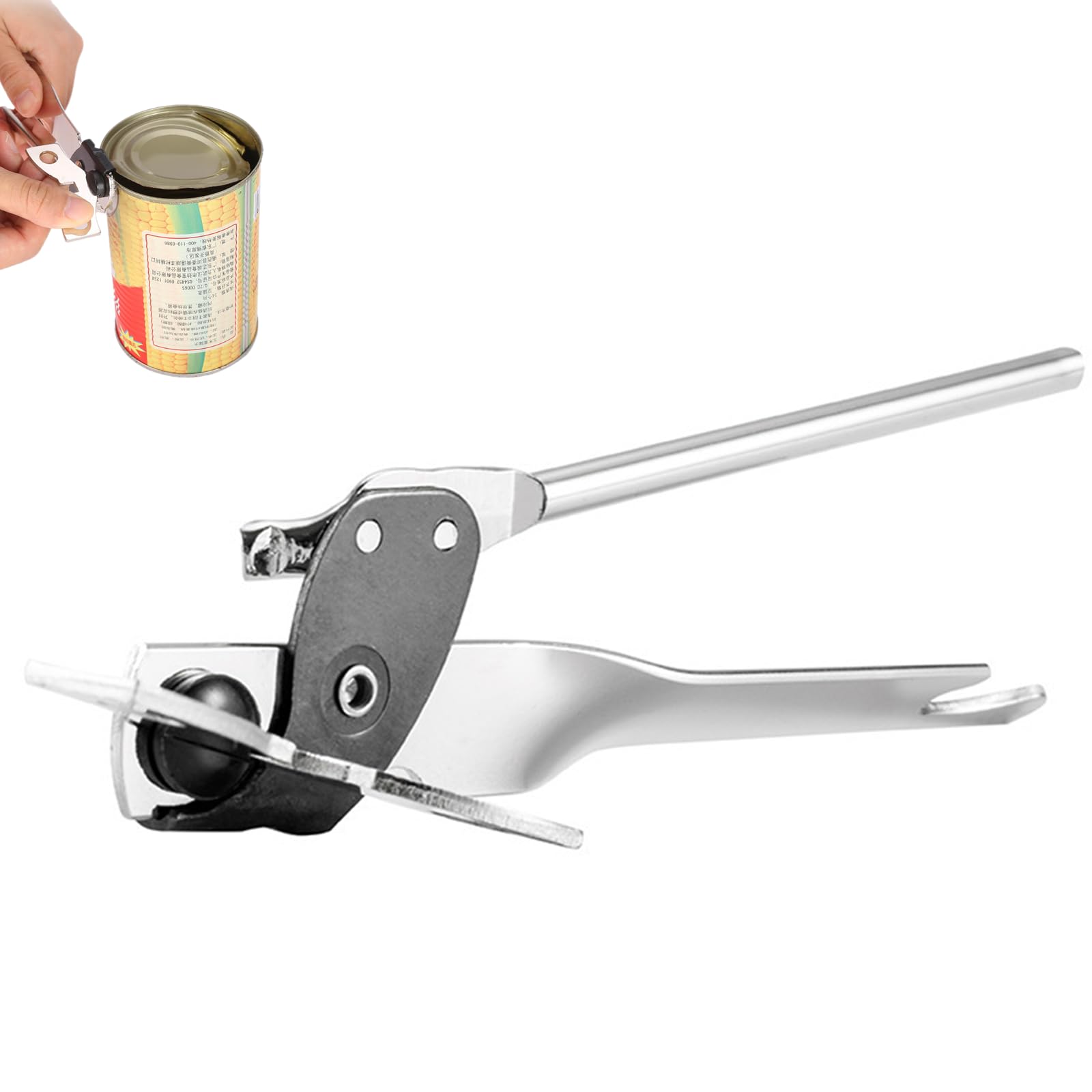 Camping Can Opener Stainless Steel Military Can Opener Survival Can Opener Army Can Opener Backpack Can Opener for Butterfly Can Bottle Jar Tin Opener Manual Food Camping