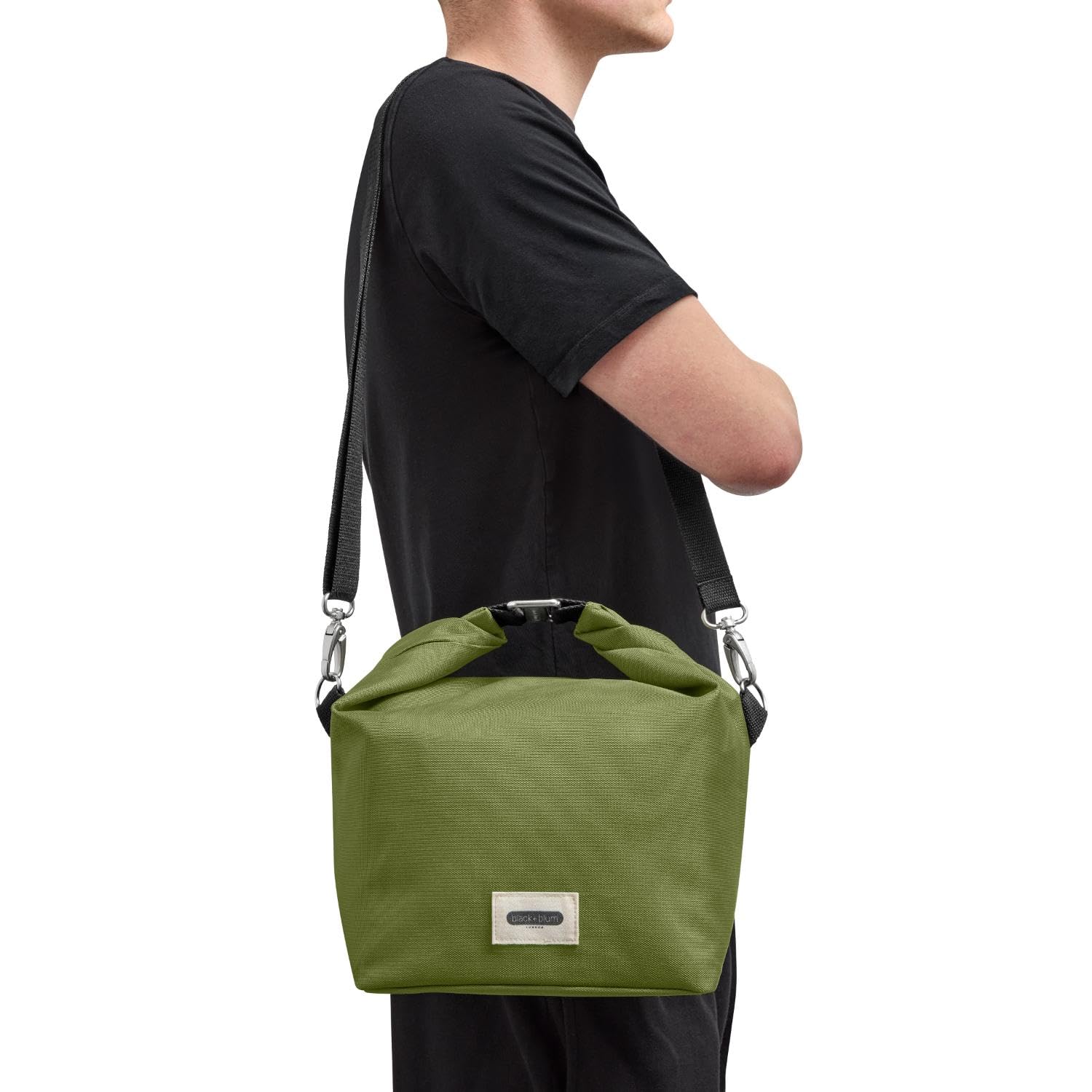 Sac à lunch isotherme Black+Blum de 10L - Sac isotherme roulant recyclé avec bandoulière, étanche thermique pour femmes et hommes, contenant pour repas réutilisable, sans BPA, mousse