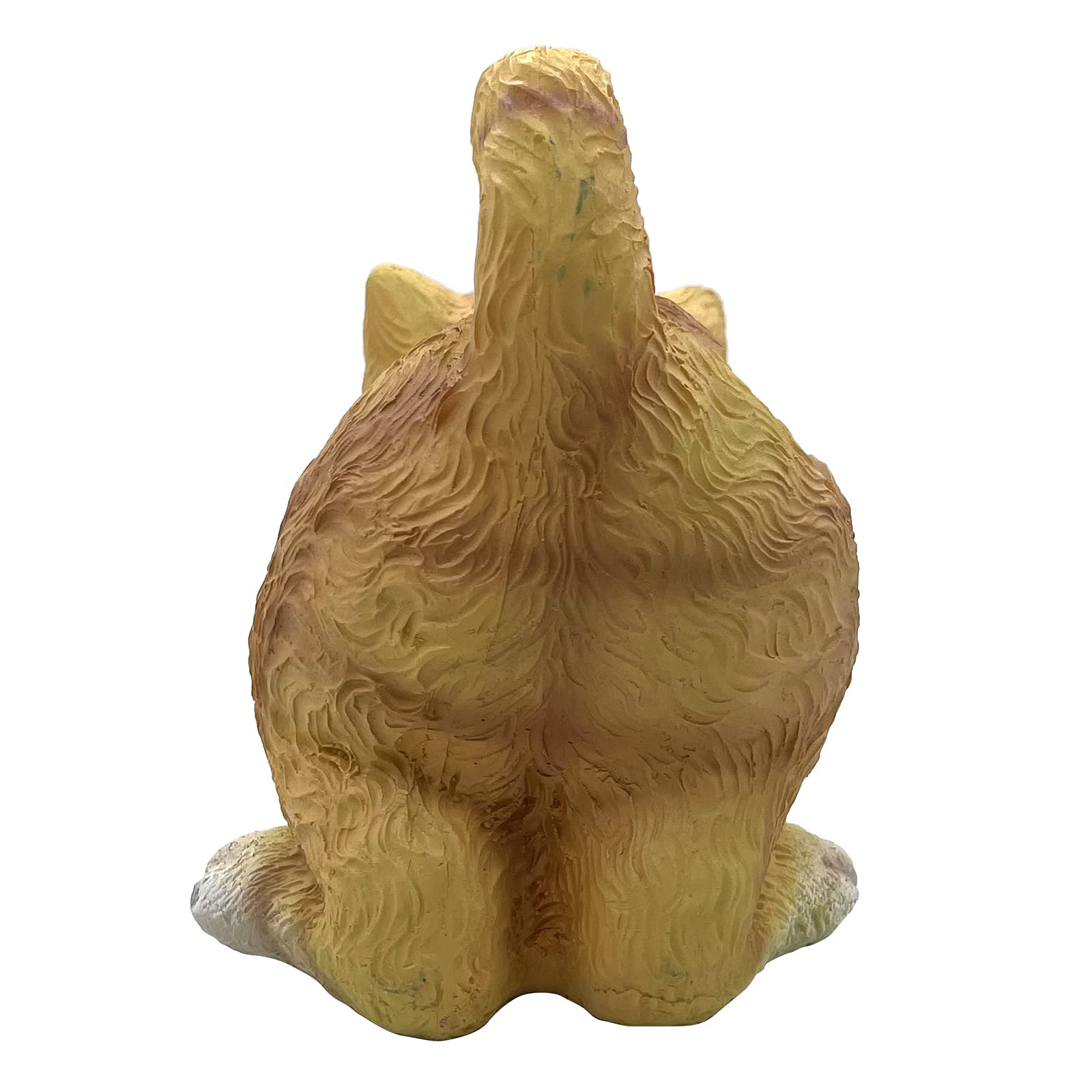 Figura de gato decorativa para jardín, gato, decoración de jardín, mariposas, lámparas solares para exteriores, balcón, diseño de patio lindo, mariposa, adornos de resina (amarillo)