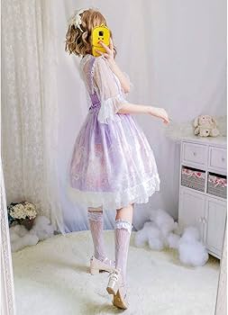 Amazon | ワンピース ロリータ ジャンパースカート コスプレ 衣装