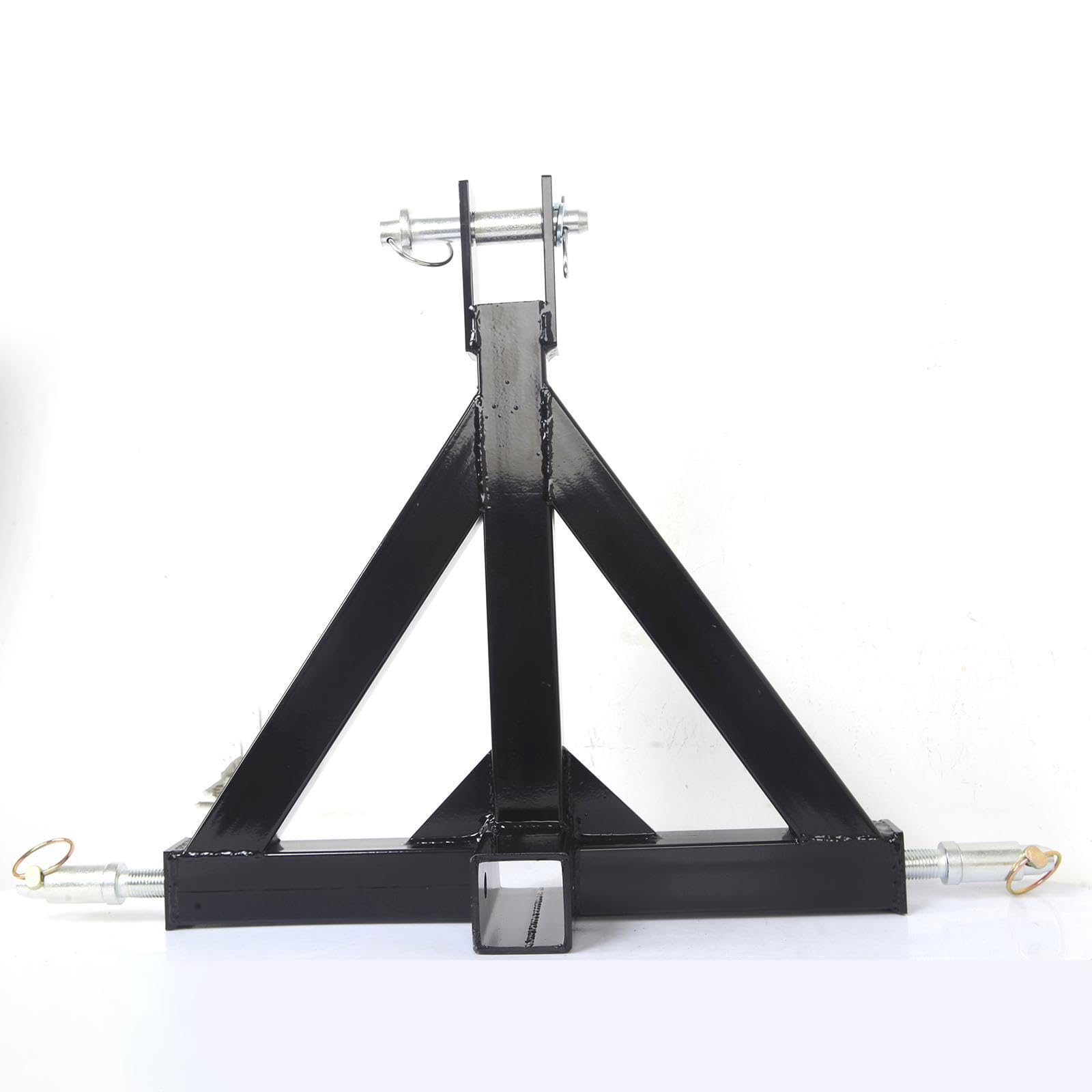 Enganche de remolque de acero de 3 puntos y 2 pulgadas para tractor de resistencia, adaptador práctico para trabajos de construcción, remolque de 3