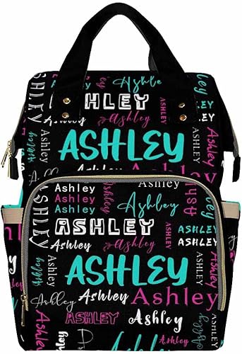 Miniatura 2 de Artsadd Bolsas de pañales personalizadas con nombre personalizado Monogram Backpack Baby Shower Regalos, Patrón 39, Mochilas de viaje