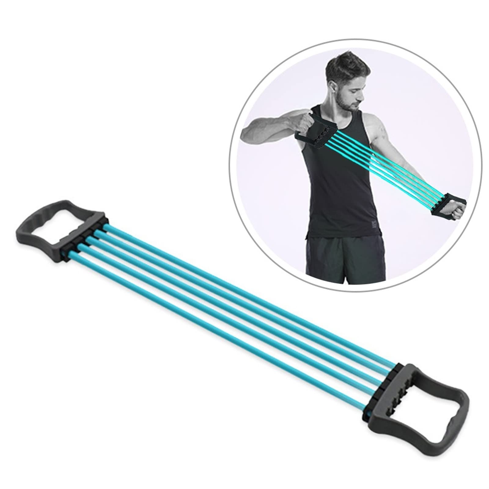 Brustzieher Fitnessseil Brust-Rücken-Expander-Trainingsgerät Workout Krafttrainerbänder Fitnessgeräte Fitnessgeräte Widerstandsbänder