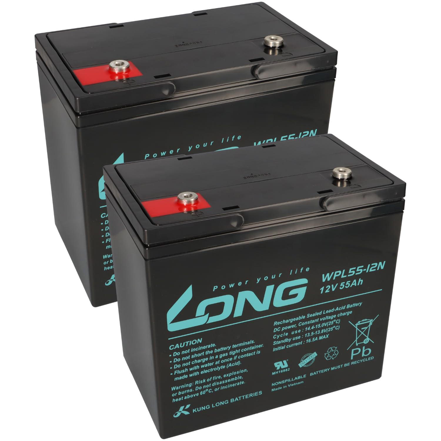 Akumulator zamienny do Sterling S425 2X 12 V (24 V) 55 Ah odporny na cykle AGM Long