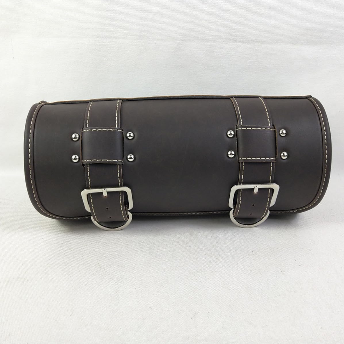 Luxshiny Sacoche Moto Vintage en Cuir PU, Sacoche de Réservoir Pratique et Résistante, Balades Rangement D'outils Essentiels
